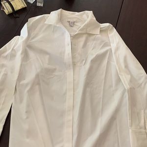 Chicos white button up top